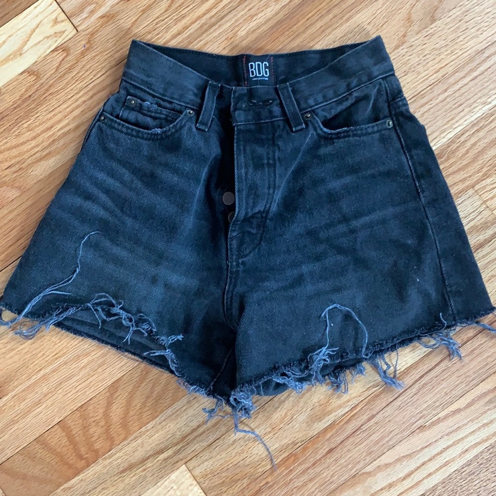 BDG Black jean shorts